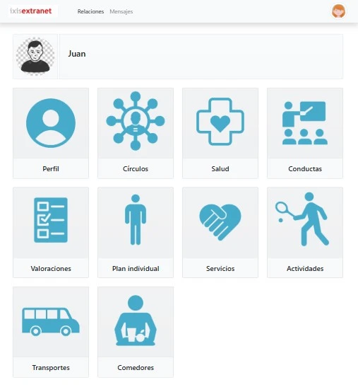 Dispositivos mostrando la interfaz de Ixis Extranet